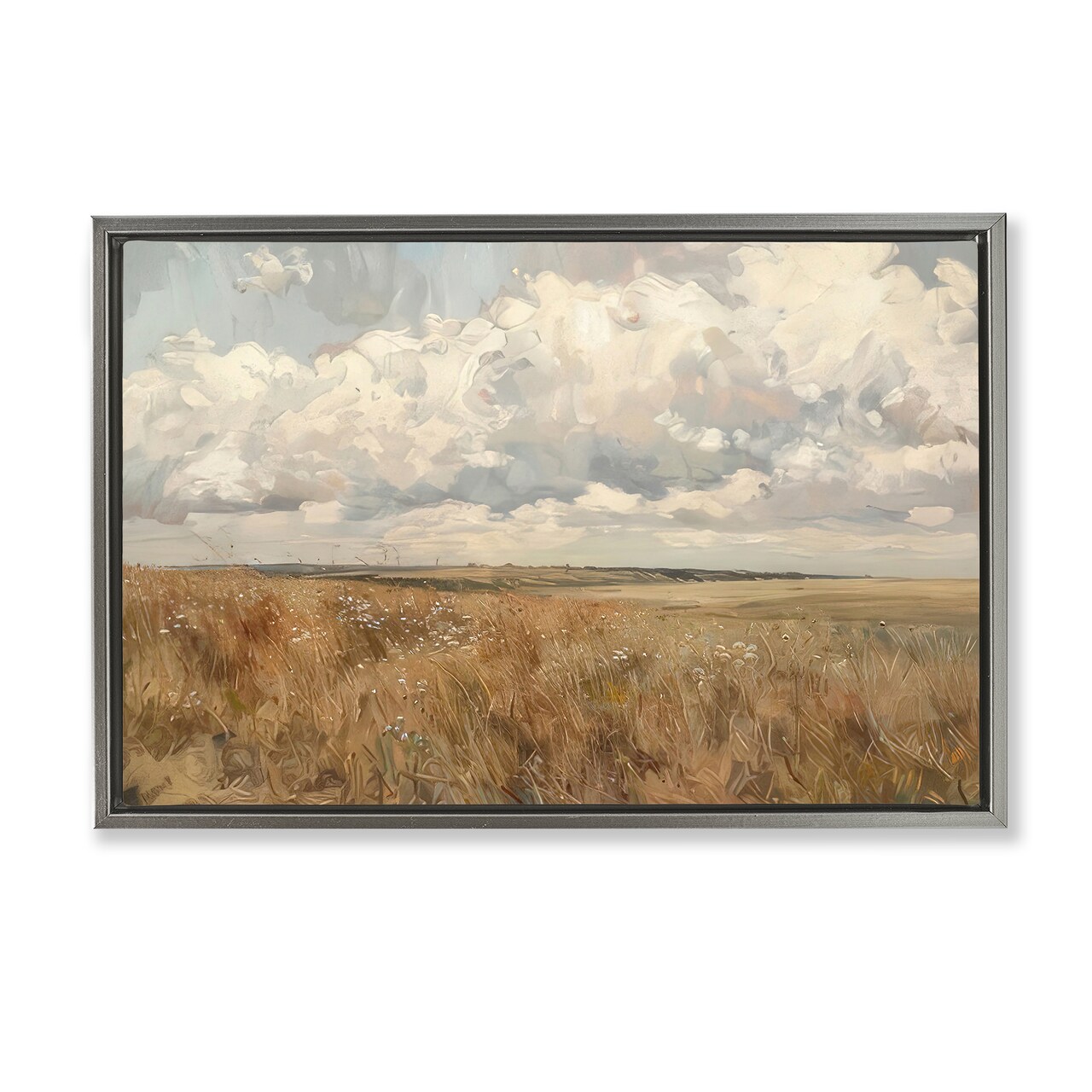 Stupell Industries Wide Open Farm Field Floating Frame Design by LSR Creative Studio